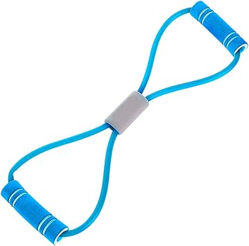 8-Shape Gymnasium Sports Fitness Sport Resistance Line Loop Bands Train Exercise Blue