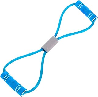 8-Shape Gymnasium Sports Fitness Sport Resistance Line Loop Bands Train Exercise Blue