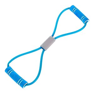 8-Shape Gymnasium Sports Fitness Sport Resistance Line Loop Bands Train Exercise Blue