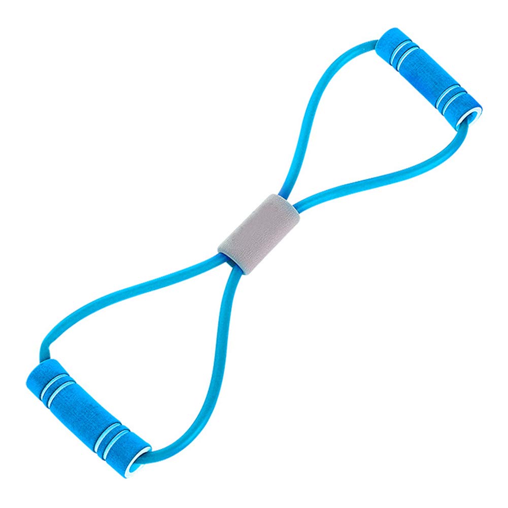 8-Shape Gymnasium Sports Fitness Sport Resistance Line Loop Bands Train Exercise Blue