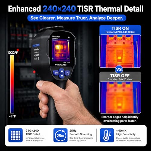 Thermal Camera for Home Inspection, Dual-Light 240×240 Infrared Thermal Imaging Camera - image 2