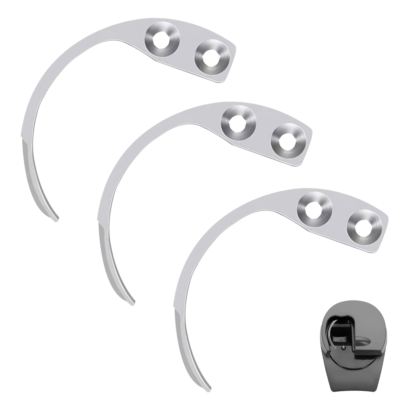 Hard Tag Handheld Security Hook, EAS Tag Detacher, Steel Hook Detacher, Tag Remover Loss Prevention Tool Pin Opener Detacher Tool for Retail Security Removal Tags for Clothing Shoes Bags Cosmetics (3)