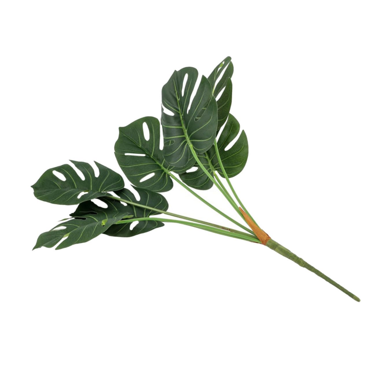 Cabilock 3stücke Künstliche Monstera Realistische Dekoration Für Wohnzimmer Hochzeit Wiederverwendbare Grüne Pflanzenornamente Für Innenräume Köpfe Im Bund
