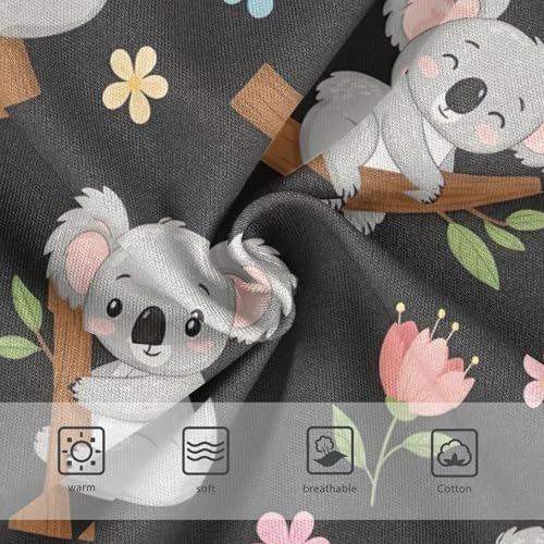 Girls Underwear Toddler 2t Cotton Girl Panties Cute Florals Underpants Briefs Cute Cartoon Koalas Pastel Floral3