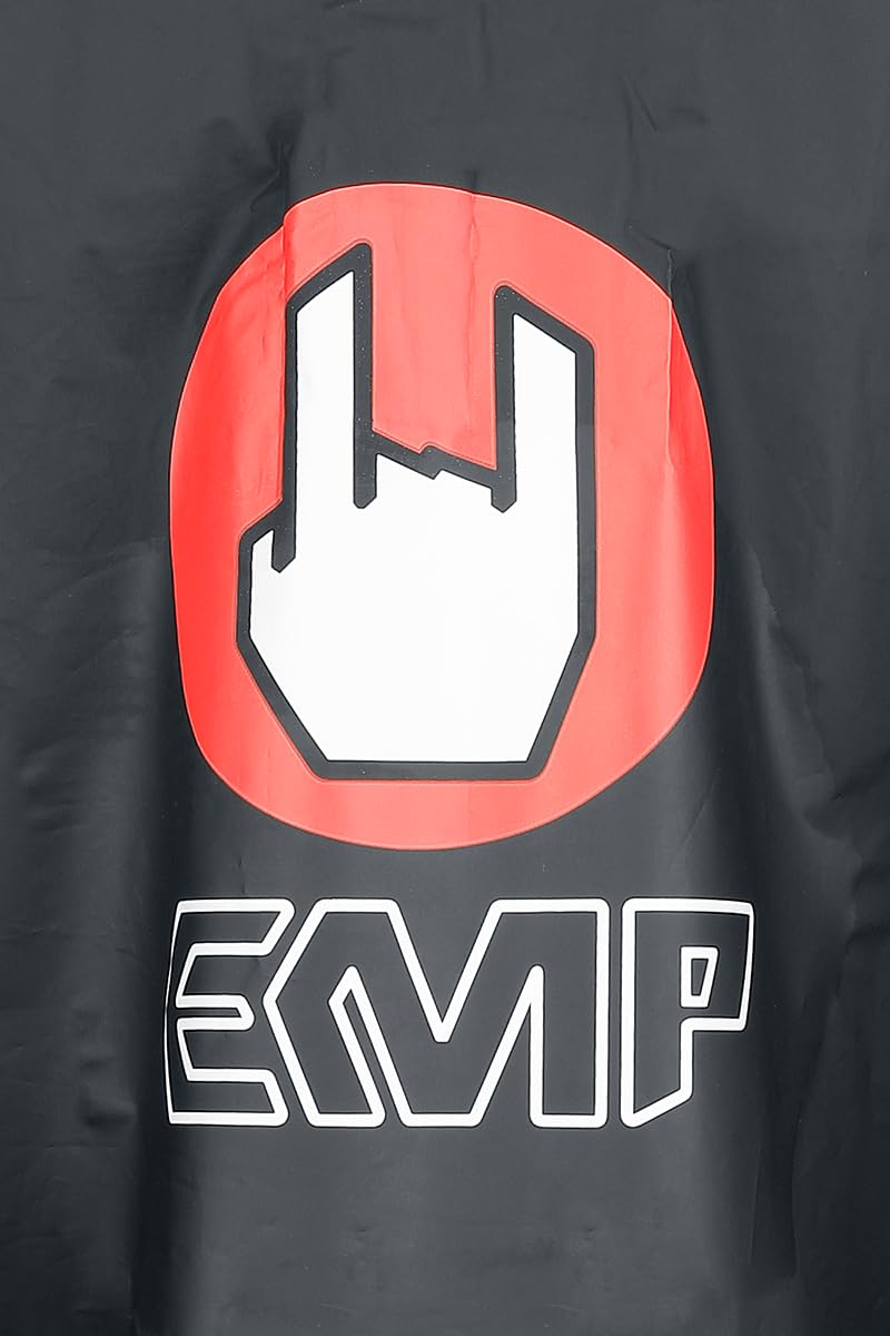 EMP Unisexe Poncho Festival - Poncho Imperméable noir
