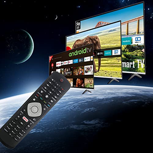 Universal remote Compatible with PHILIPS LED LCD SMART 4K Ultra HD HDR TV Remote Control, Black - Image 2