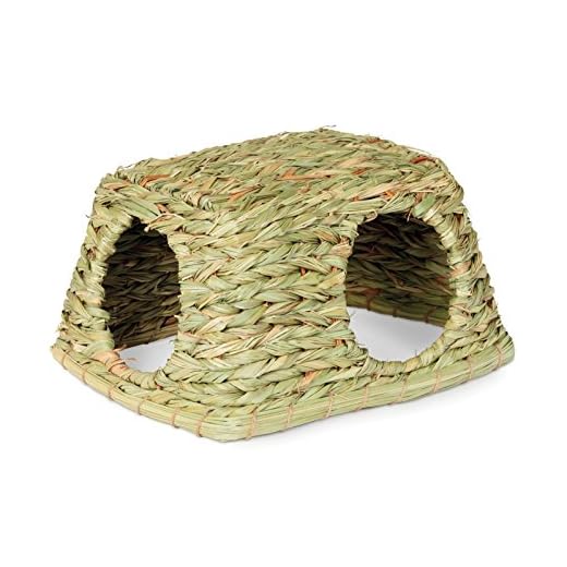 Prevue Hendryx 1097 Nature's Hideaway Grass Hut Toy, Medium, 11 x 9 x 6