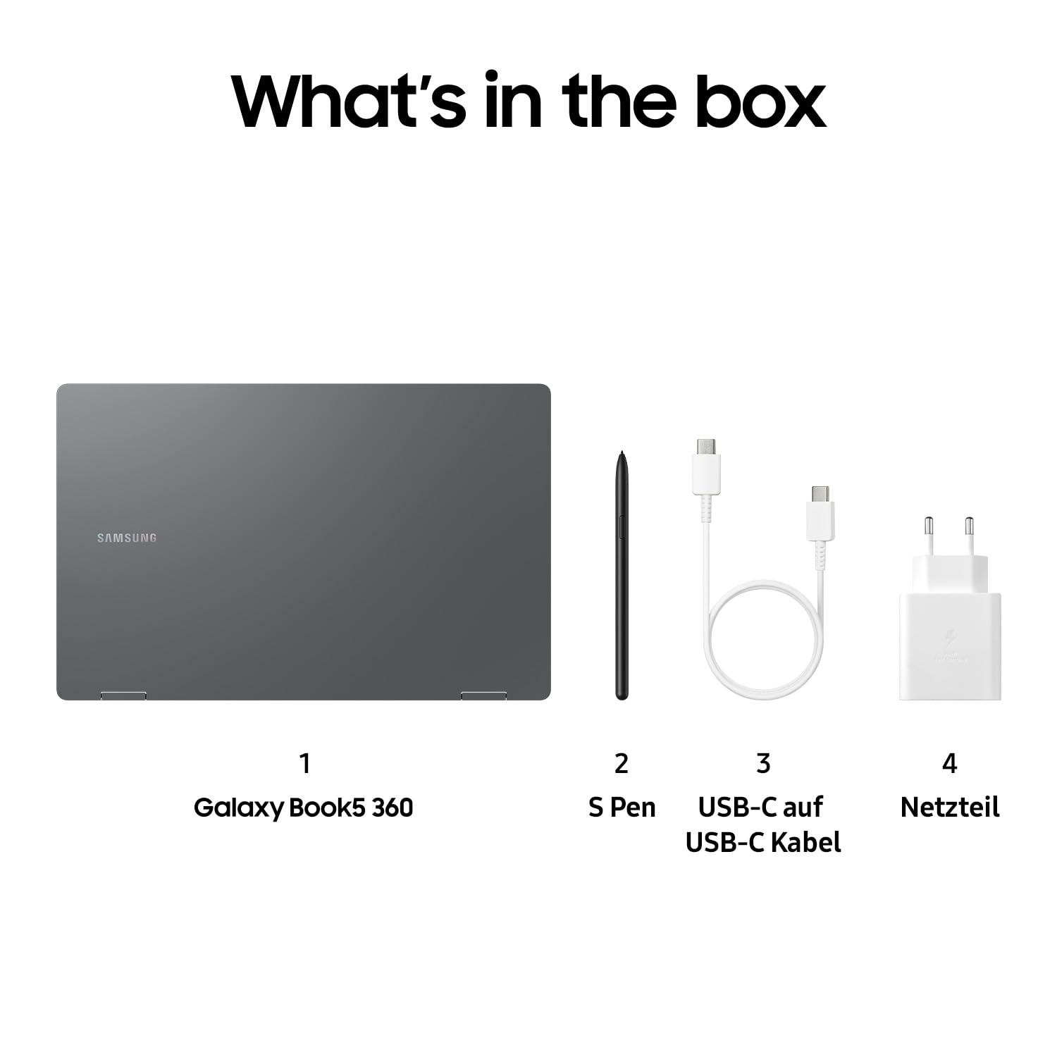 Samsung Galaxy Book5 360 15,6" 2-in-1-Laptop Intel Core Ultra 7 16 GB RAM 512 GB Speicher Moonstone Gray
