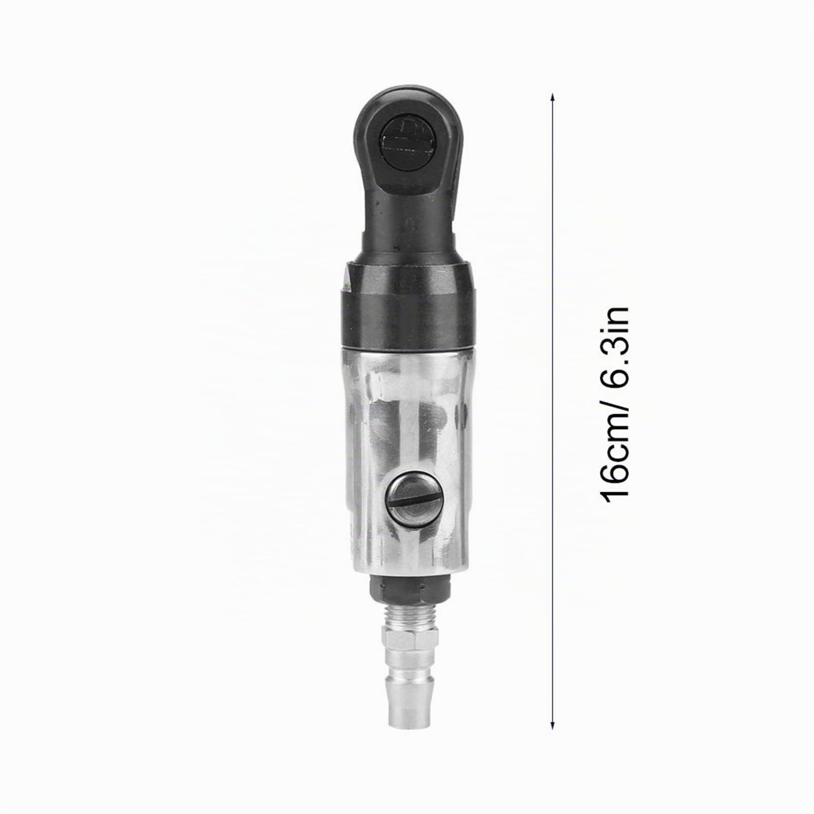 Llave de Carraca Neumática 1/4 Pulg. 3/8 Pulg. - Control de Palanca, Herramienta Profesional 300 Rpm, Agarre Cómodo (3/8)