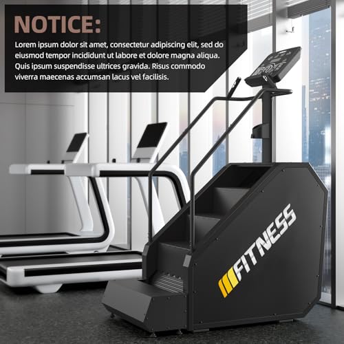 Image of Stair Stepper with Auxiliary Ladder, Commercial Grade Stair Climber Exercise Machine,15 Speed Levels Stepping Machine for Cardio and Lower Body Workouts, 660LBS, 15-164 Steps /Minute