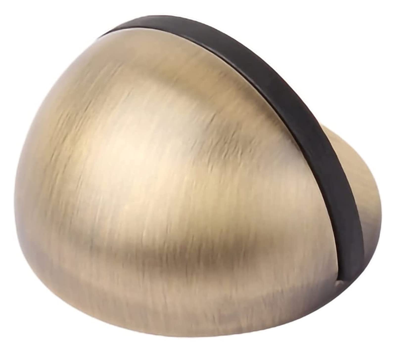 Sbziojhdr Green Bronze Door Stop， Floor Zinc Alloy Oval Mounted With Screws And Double-Sided Adhesive Tape Rubber Buffer Stopper(Green Bronze)