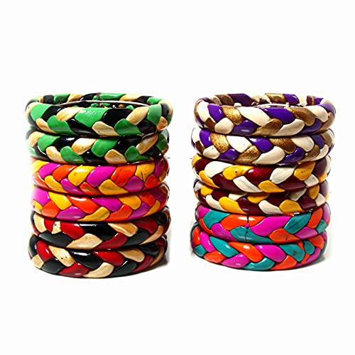 Suprimo fashion Bangles Handmade Lac Kada 6 Colour Design Multicolour Bangles Set for Women and Girls (6 Colour) (B09MFTFHWF) Amazon Price History, Amazon Price Tracker