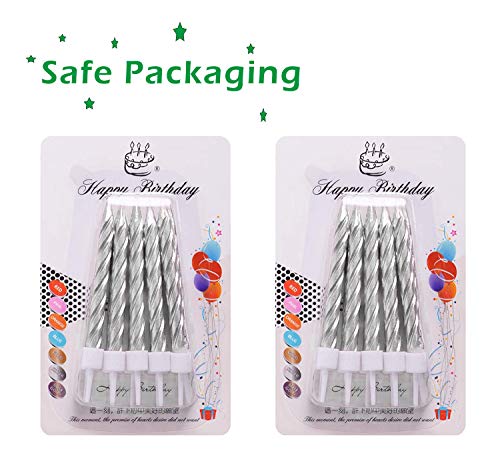 KAIAIWLUO Candele di Compleanno a Spirale, 30