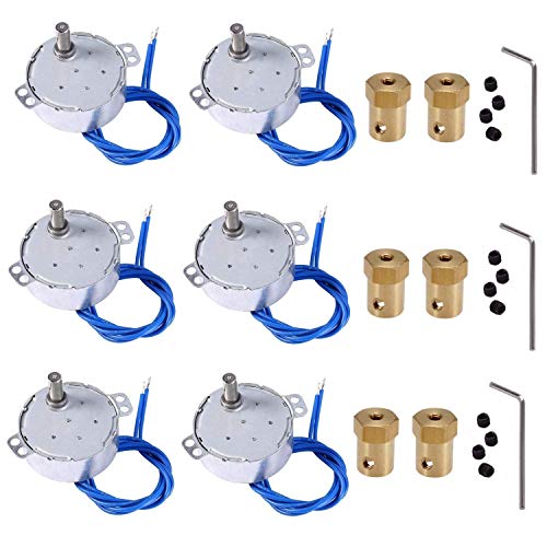 6 Set Cup Turner Kit Accessories for Crafts Tumbler,Includes Synchronous Turntable Motors,Coupling ConnectorsIdeal for Cuptisserie,Tumbler Cup Rotator Machince (2.5-3RPM)