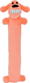 Multipet Original Loofa Dog Plush Toy - Squeaky Toy for All Dogs - Extra Soft Plush - Stuffed Animal Dog Toys for Playing - Cute Dog Pet Toy (1 Count, 12”, Random Color Surprise)