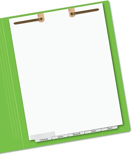 Miniatura 4 de Avery Write-On separadores para fólder de archivo de clasificación, 5-narrow inferior pestañas por Set, 2 agujeros superior perforada en la parte