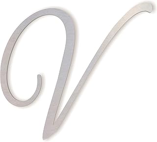 Metal Letter V for Above Bed, Letter for Above Crib, Letter for Front Door