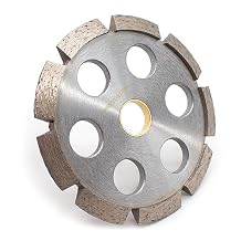 iDili Concrete V-Shaped Grooving Wheel Cutting Saw Blade Stone Slotting Machine Floor Grooving Diamond Trimming Tools 125x10x22.23MM