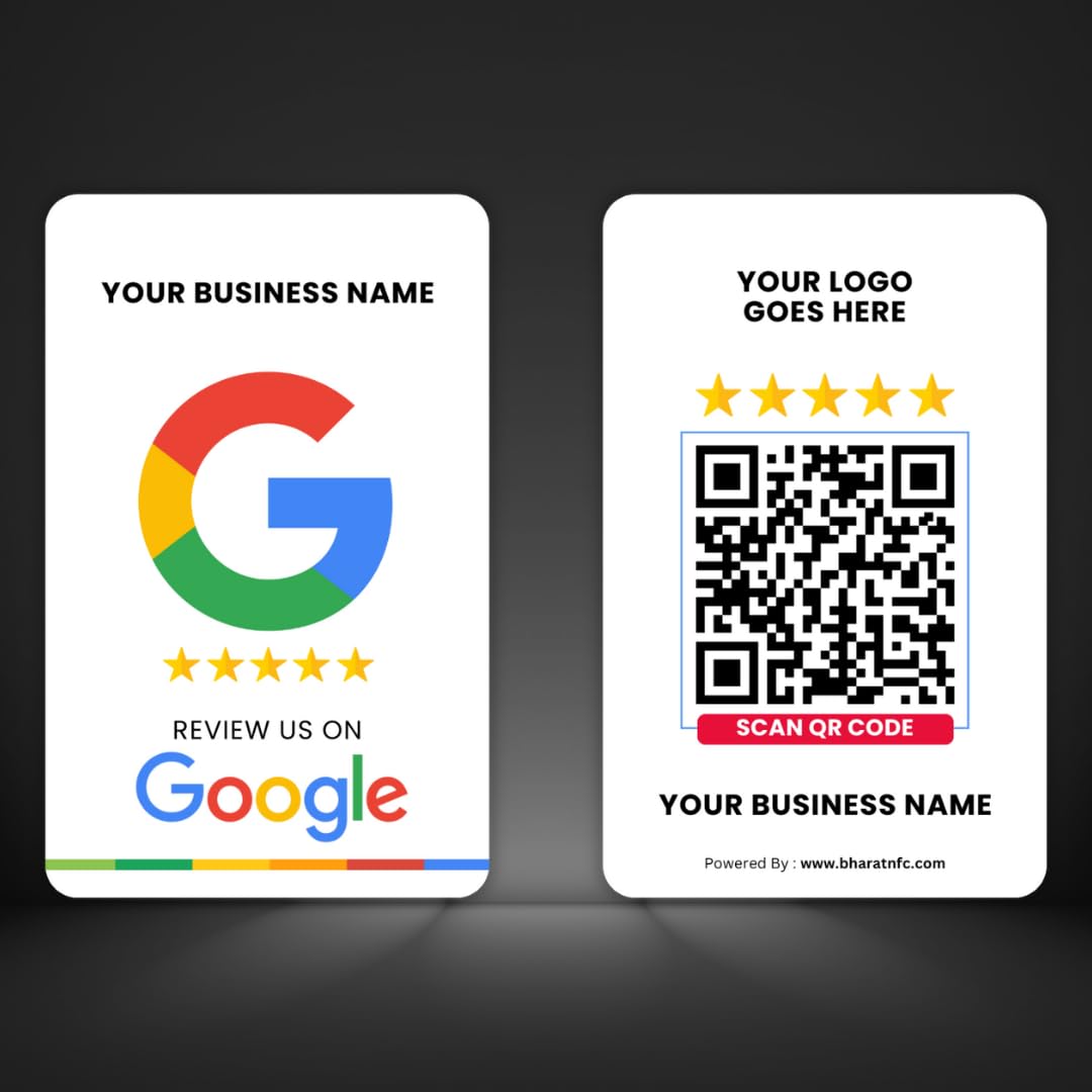 KRUCVOJO 50 White Coupon Cards – 3.5 X 2 Inches, Blank On Back, Business Card Size For Gifts & Promotions