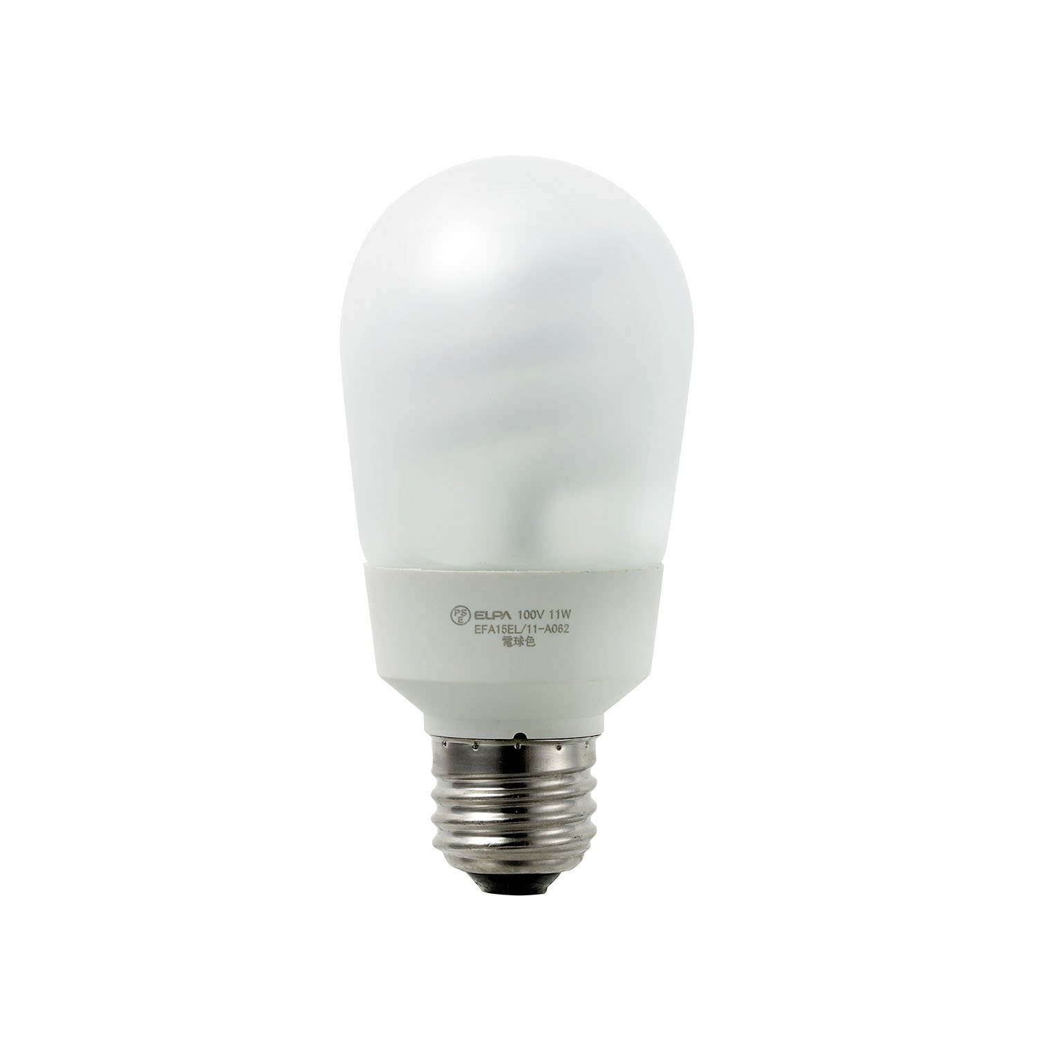 Amazon | ELPA 電球形蛍光ランプ 40W形 口金直径26mm 電球色 EFA10EL/7 