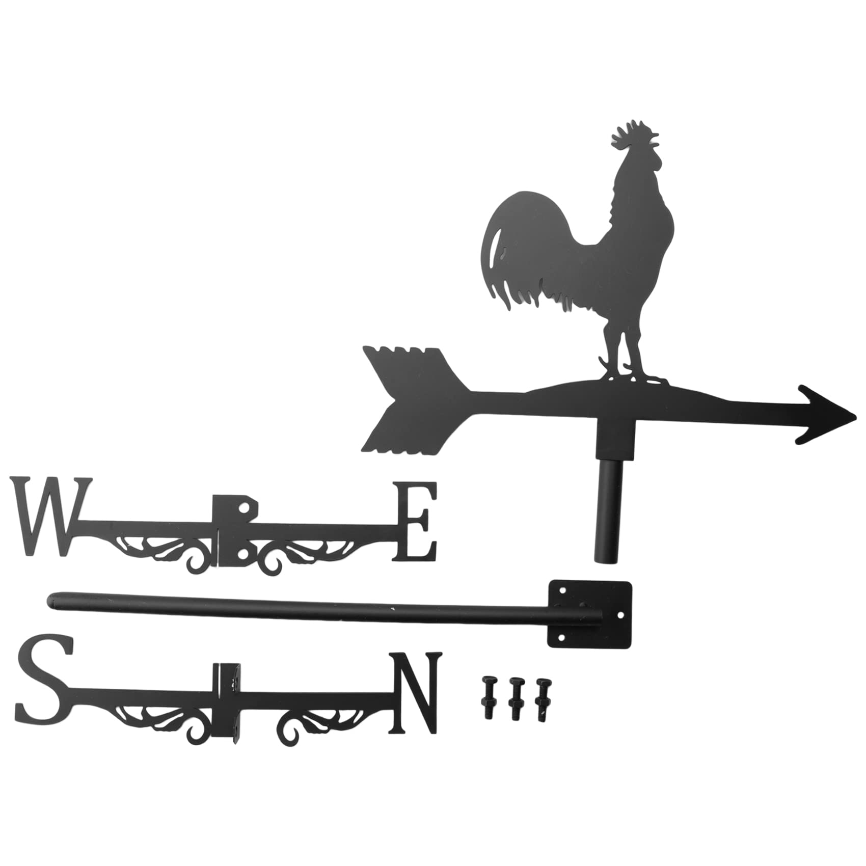 Veleta con Animales Pollos Estaca de JardíN Veleta Indicador de DireccióN del Viento Gallo Adorno Arte