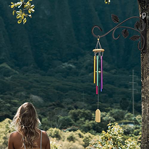 Guofa Hanging Plant Bracket 12 Inches - Wall Planter Hooks Hangers Indoor Outdoor, 2 Pack Decorative Plant Hangers For Bird Feeder Wind Chimes Lanterns Flower Baskets Pot #TOP6