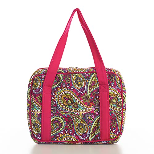Diwi Quilted Bible Cover Extra Large Sizes 11.25 X 8.25 X 2.75 Inches Bible Tote Good Book Case (Xl, C2 Magenta Paisley) #TOP2