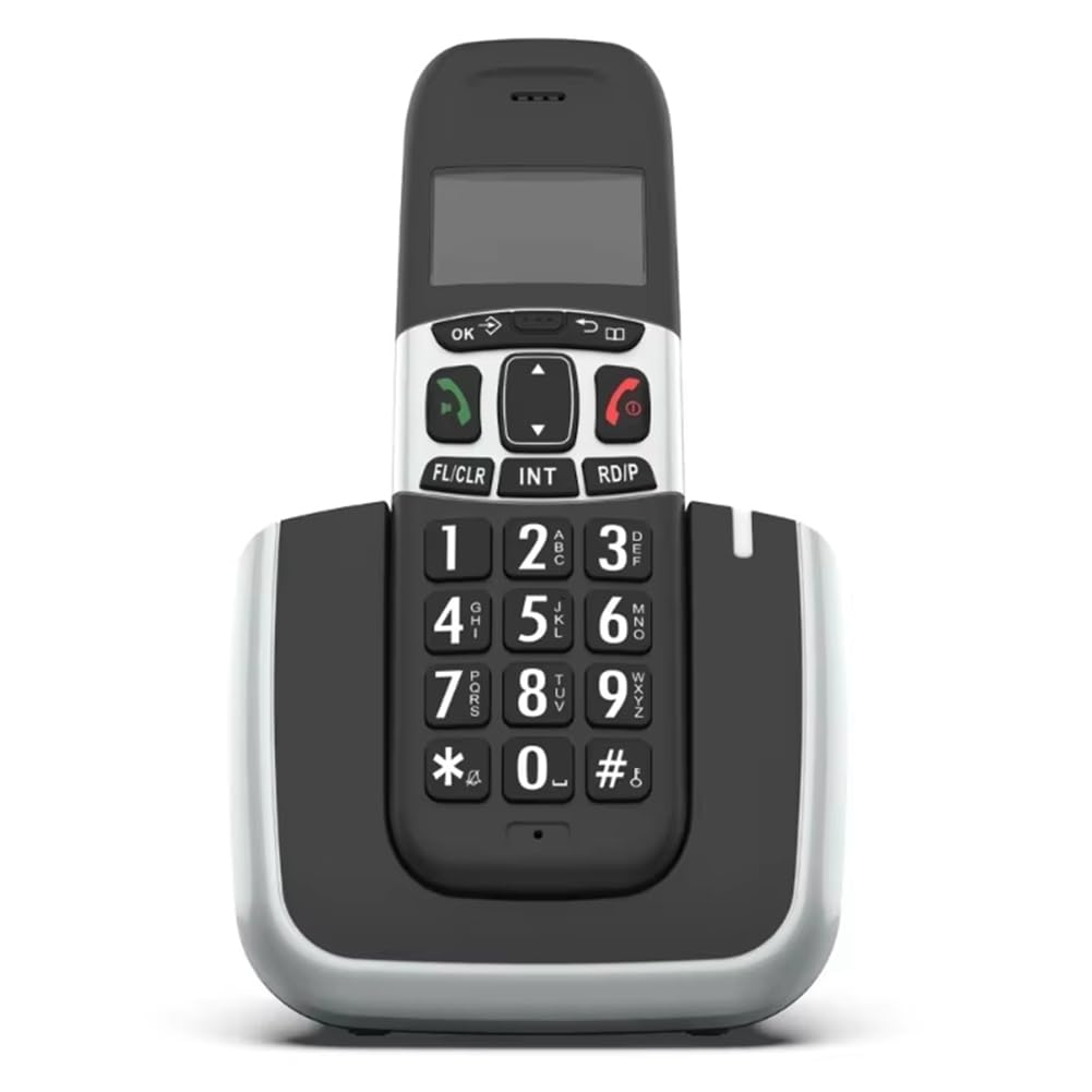 Telefono Fisso Vivavoce con Display del Chiamante, Memoria Wireless per Casa, Ufficio, Scuola, Ufficio Commerciale, Spina UE