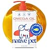 Native Pet Omega 3 Fish Oil for Dogs & Cats – Promotes Healthy Skin, Shiny Coat, & Strong Joints – Made with Wild Alaskan Salmon Oil for Dogs – Tasty, Fast-Absorbing Omega 3 6 9 Liquid Supplement-16oz