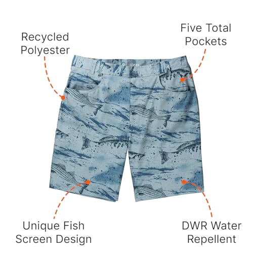 Legendary Whitetails Men's Eco Print 9 Inch Inseam Boardshort4