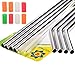 Kichwit Stainless Steel Smoothie Straws - Reusable Wide Metal Drinking Straws - 8 Pack with 2 Cleaning Brushes - 9 Inch Long, 5/16 Inch Wide