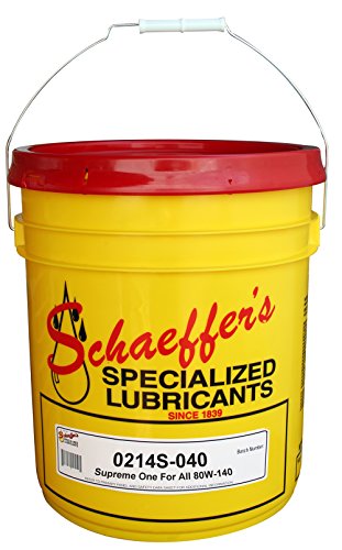 Schaeffer Manufacturing Co. 0214S-040 Supreme One for All Gear Lube, 80W-140W, 40 lb. Pail