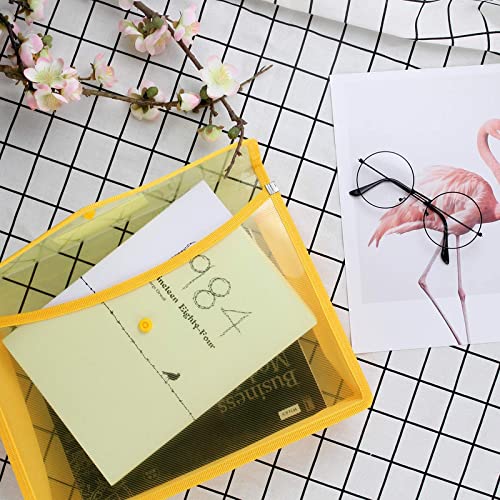 OWT Plastic Envelope Folder,Transparent Plastic A4 Size Document Organizer Certificate File Holder/Document Folder for Certificates A4 Size/Legal/Brief Bag for Document quantity3 2