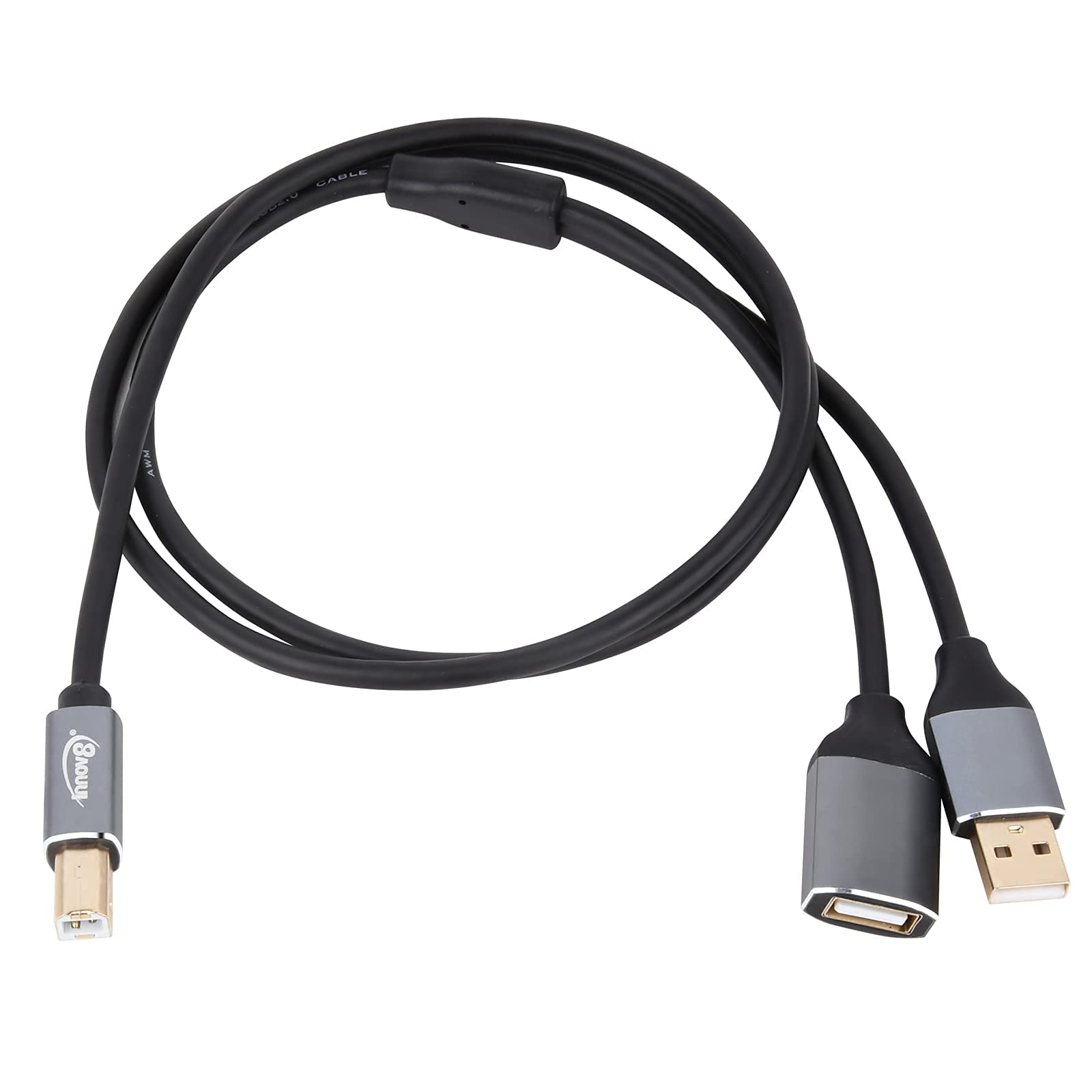 Buy INNOV8 USBB 2.0 Male to USBA Male & Female Splitter Printer Cable Allowing you to