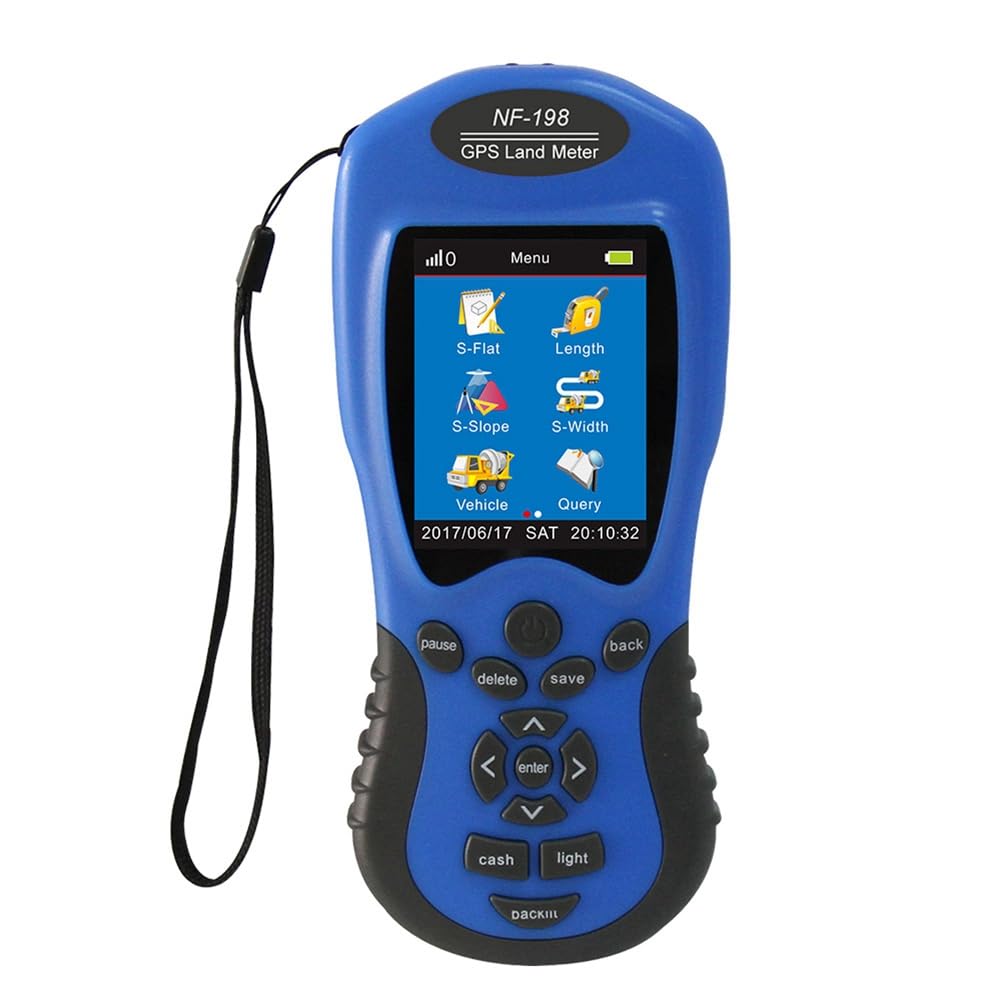 Xnuiasqe GPS Meter Survey Equipment Land Meter Device for Farm Land Surveying and Mapping Area Measurement Tool