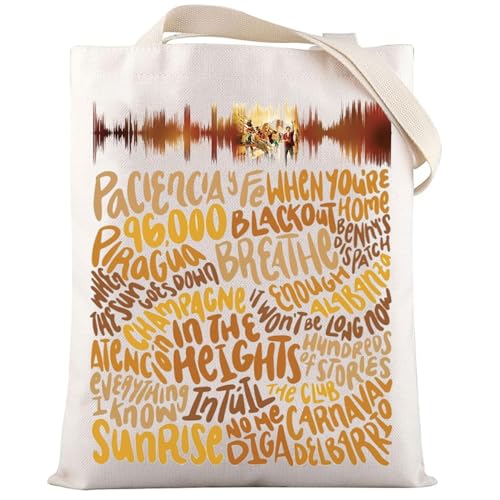 Sac fourre-tout In The Heights en toile cadeau Broadway pour fans de comédie musicale