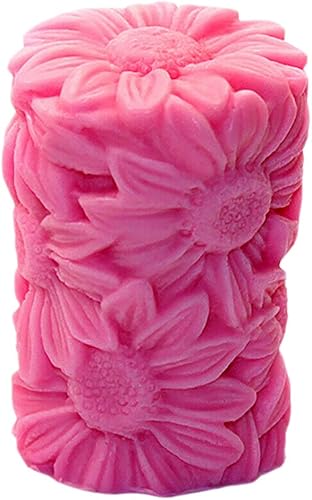 Molde de jabón de silicona para velas artesanal, hecho a mano, chocolate, caramelo, pastel, flor, 3D, (18049)