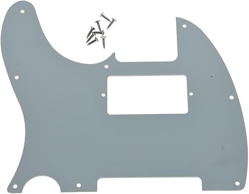 Miniatura 2 de KAISH - Carcasa de 8 agujeros para guitarra Tele Humbucker, golpeador blanco de 3 capas para Telecaster de EE. UU.México