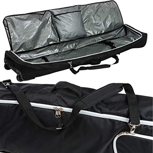 Athletico Conquest Padded Snowboard Bag with Wheels - Travel Bag for Single Snowboard and Snowboard Boots (Black, 175 cm)