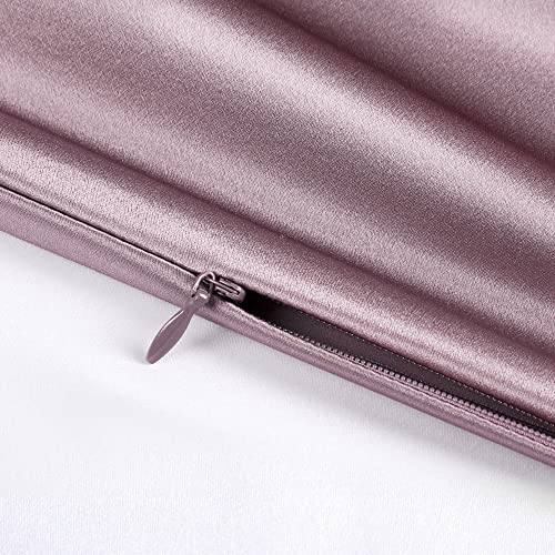 PiccoCasa 100% Silk Pillowcase for Hair and Skin Both Side 400 Thread Count 19 Momme Silk Pillow Cases with Hidden Zipper - Image 4