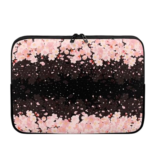Funda para laptop 15 pulgadas diseño floral rosado miniatura 1