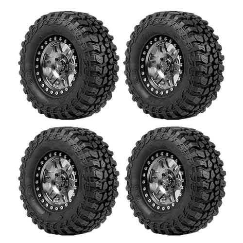 Pneus RC et jantes pour TANK300 à l'échelle 1/8 en caoutchouc et métal