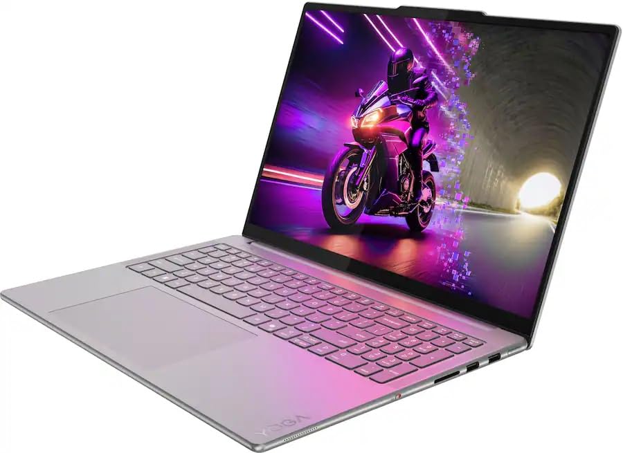 Image of Lenovo Yoga Pro 9i Aura Edition AI Laptop, Intel Ultra 9 285H, NVIDIA GeForce RTX 5060, 32GB RAM, 2TB SSD, 16.0 inch 3.2K OLED 120Hz 1000nits Touchscreen, 5.0MP IR Camera with E-shutter, Win11 - Luna Grey