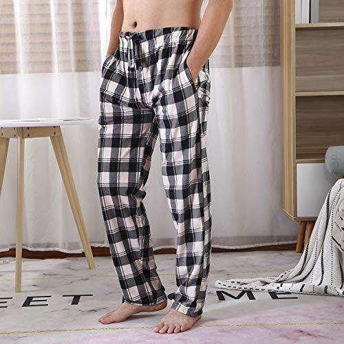 Different Touch 3 Pack Big & Tall Pajama Pants Set Bottoms Fleece Lounge Sleepwear PJs with Pockets Microfleece3