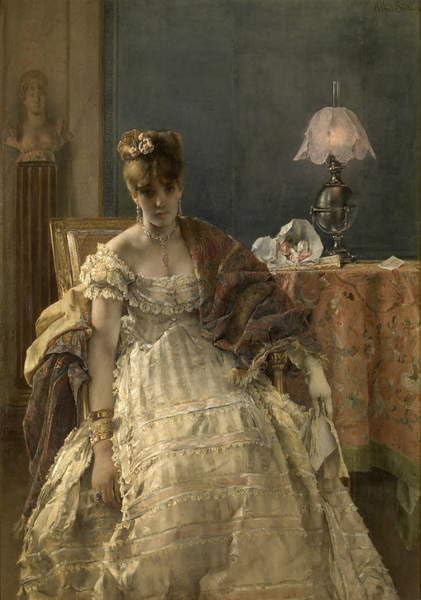 Impression sur toile Désespéré Alfred Emile Stevens 60x90