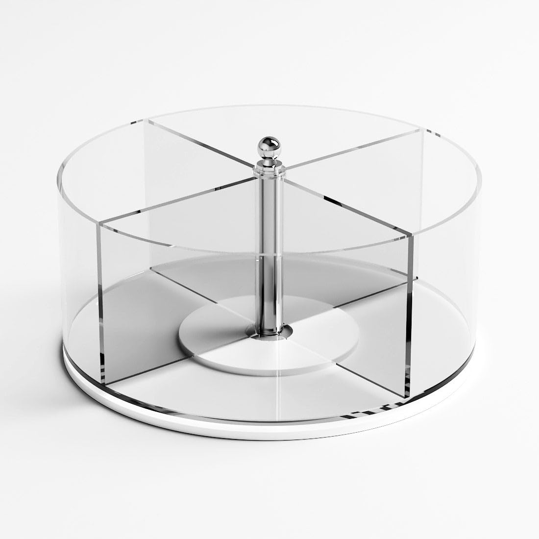 Porta bustine da zucchero da tavolo girevole in plexiglass trasparente