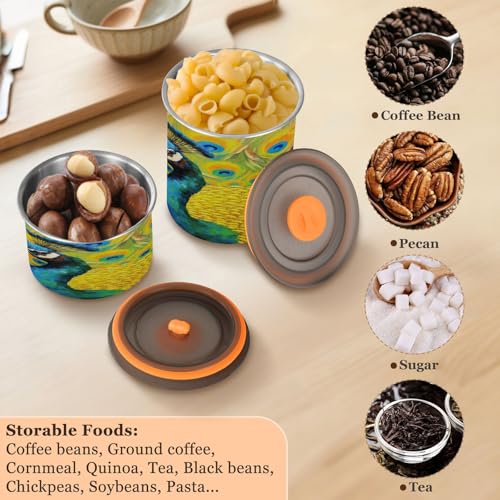 Contenedor Hermético de Acero Inoxidable para Café 900ml miniatura 5