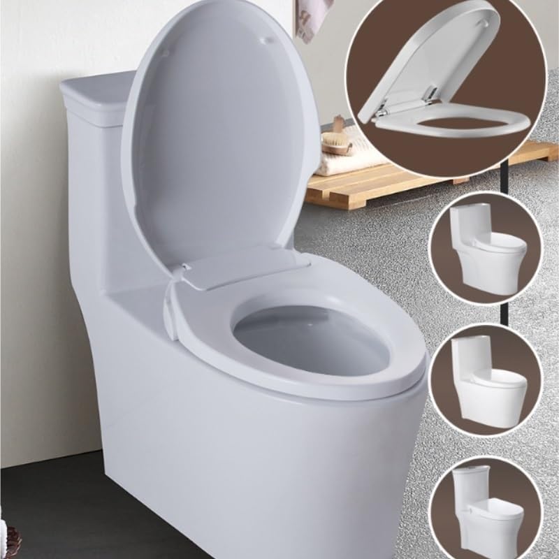 U Shaped Toilet Parts Thickened Seats Plastic Silent Slow Down Bidet