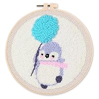 Figured'Art Punch Needle Kit Complet pour Adultes et Enfants - Petit Renne - Parfait pour Débutant. Set prêt à broder taille 20x20cm avec cadre circulaire - Kit Punch Needle - Punch Needle - Broderie Figured'Art Punch Needle Kit Complet pour Adultes et Enfants - Petit Renne - Parfait pour Débutant. Set prêt à broder taille 20x20cm avec cadre circulaire - Kit Punch Needle - Punch Needle - Broderie