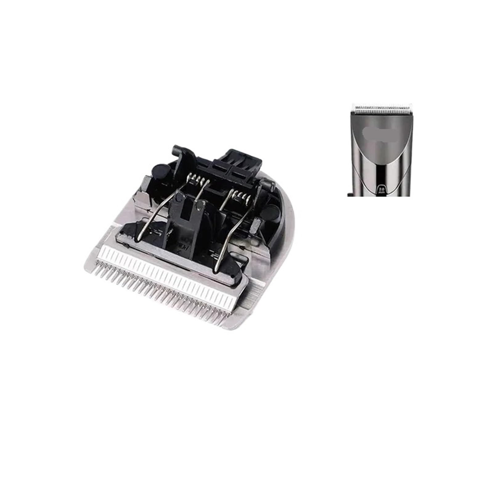 Tête De Coupe, Remplacement De Lame Compatible Avec La Tondeuse À Cheveux RIWA RE-6305 Uniquement, Tête De Coupe En Acier For Barbier, Accessoires De Câble D'alimentation(Head 2PCS)